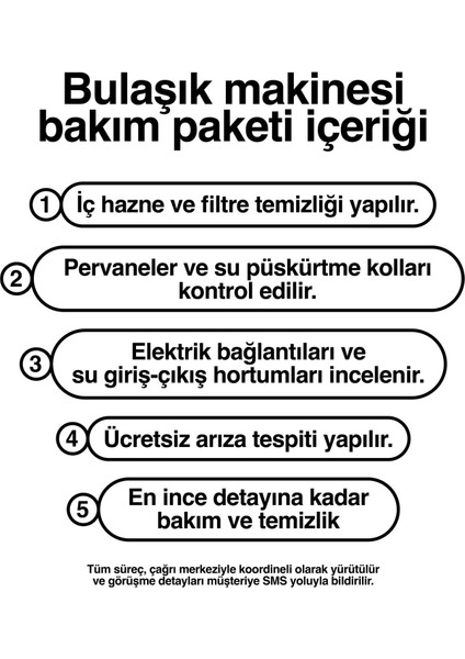 Bulaşık Makinesi Bakım Paketi (2yıl)