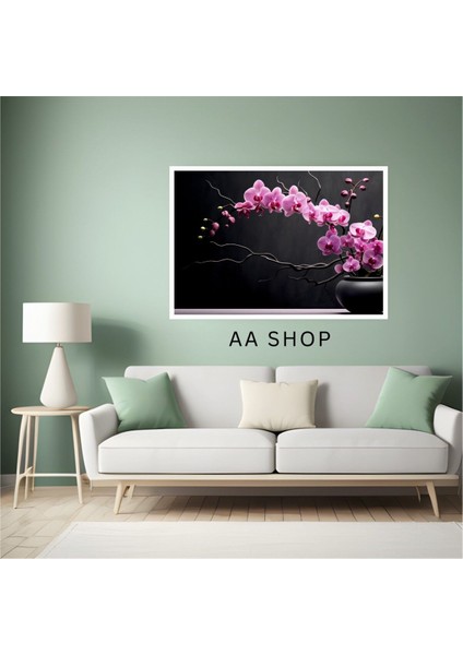 Çiçek Pembe Büyük Boy Renkli Solmaz Kaliteli Baskı Çerçeve Görünümlü Mdf Tablo 70X50CM 103 fiyatları