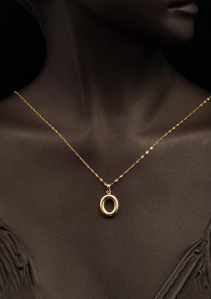 14 Ayar Altın Balon O Harfi Kolye fiyatları