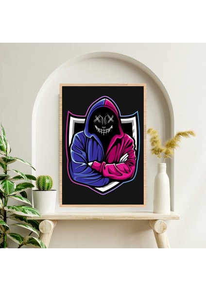 Gamer Büyük Boy Renkli Solmaz Kaliteli Baskı Çerçeve Görünümlü Mdf Tablo 70X50CM 233 fiyatları