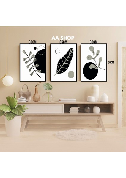 3 Parça Çiçek Yaprak Renkli Solmaz Kaliteli Baskı Çerçeve Görünümlü Mdf Tablo Set 55 modelleri