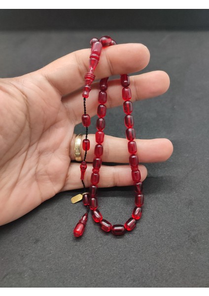 Başka Yerde Yok!!! Furkan Gül Usta Eseri Halkalı Imame El Boy Yemen Zar Kehribar Sertifikalı 8327