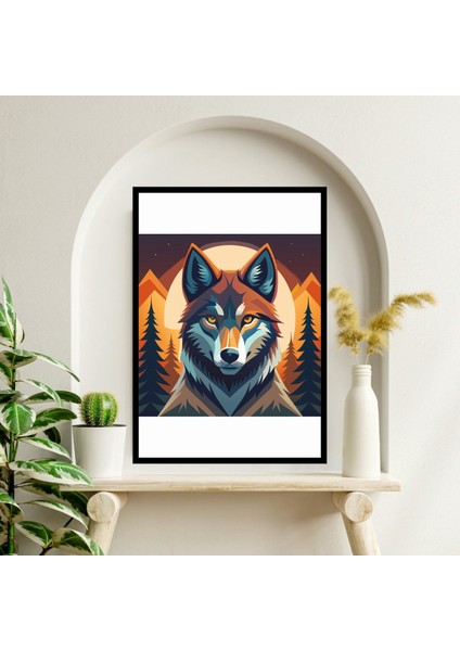 Kurt Doğa Büyük Boy Renkli Solmaz Kaliteli Baskı Çerçeve Görünümlü Mdf Tablo 70X50CM 228 fiyatları