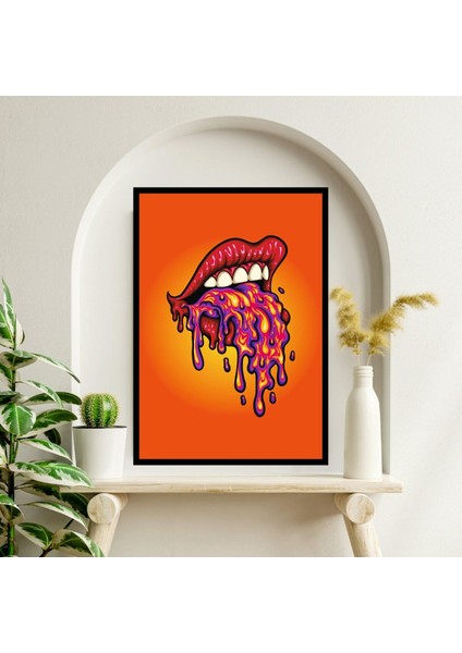 Büyük Boy Turuncu Renkli Solmaz Kaliteli Baskı Çerçeve Görünümlü Mdf Tablo 70X50CM 258 fiyatları