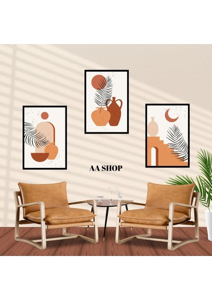 3 Parça Renkli Solmaz Kaliteli Baskı Çerçeve Görünümlü Mdf Tablo Set 28 fiyatları