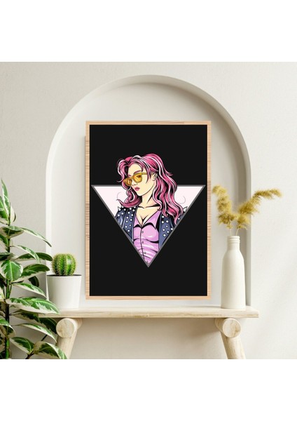 Kadın Büyük Boy Renkli Solmaz Kaliteli Baskı Çerçeve Görünümlü Mdf Tablo 70X50CM 254 fiyatları