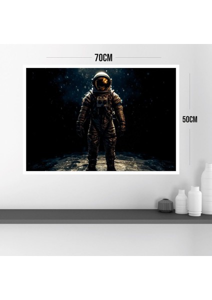 Astronot Uzay Büyük Boy Renkli Solmaz Kaliteli Baskı Çerçeve Görünümlü Mdf Tablo 70X50CM 49 modelleri