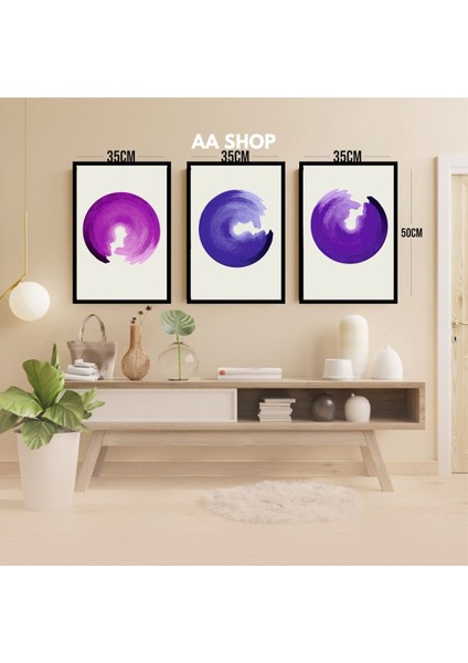 3 Parça Renkli Solmaz Kaliteli Baskı Çerçeve Görünümlü Mdf Tablo Set 42 modelleri