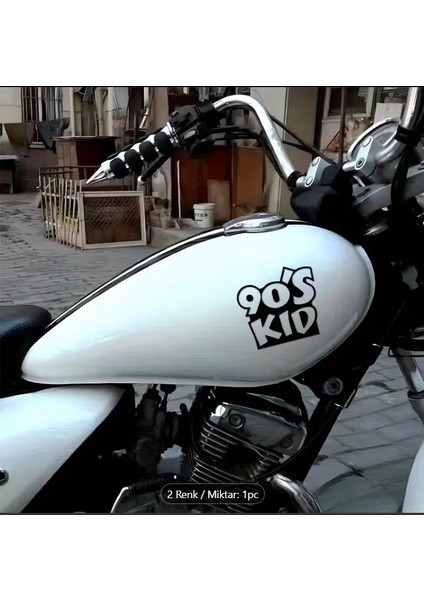 90’s Kid Sticker – Retro Tarz Araba & Motosiklet Sticker, Suya Dayanıklı Vinil Etiket