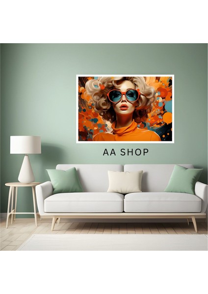 Kadın Büyük Boy Renkli Solmaz Kaliteli Baskı Çerçeve Görünümlü Mdf Tablo 70X50CM 56 fiyatları