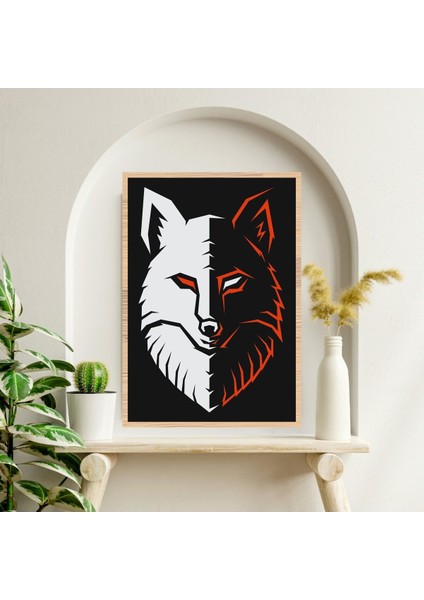 Kurt Hayvan Büyük Boy Renkli Solmaz Kaliteli Baskı Çerçeve Görünümlü Mdf Tablo 70X50CM 269 fiyatları