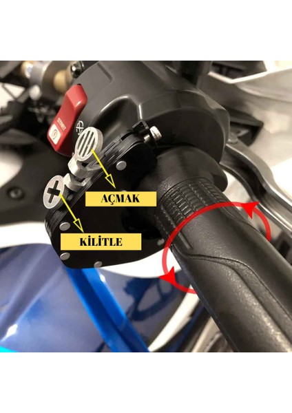 Motosiklet Aksesuarları Hız Sabitleme Cruise Control Gaz Kolu Kilidi Tutucu fiyatları