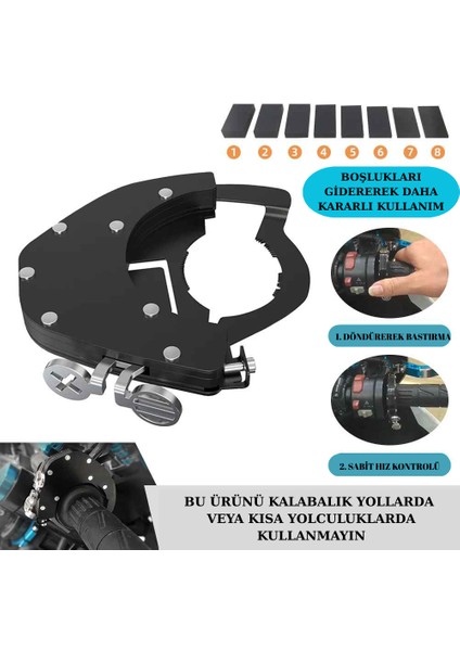 Motosiklet Aksesuarları Hız Sabitleme Cruise Control Gaz Kolu Kilidi Tutucu fırsatları