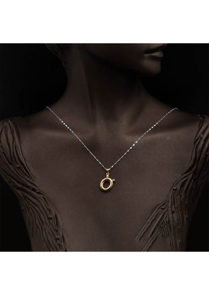 Balon Formlu Ö Harfi Kolye Ucu 14 Ayar fiyatları