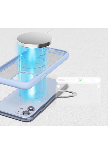 iPhone 11 Uyumlu Kenarları Renkli Şeffaf Magsafe Kılıf fiyatları