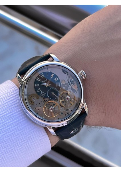 Rms Romanson Otomatik Iç Fonksiyonları Aktif Akar Saniye Kapalı Klips Erkek Kol Saati ERMS.1551.05 modelleri