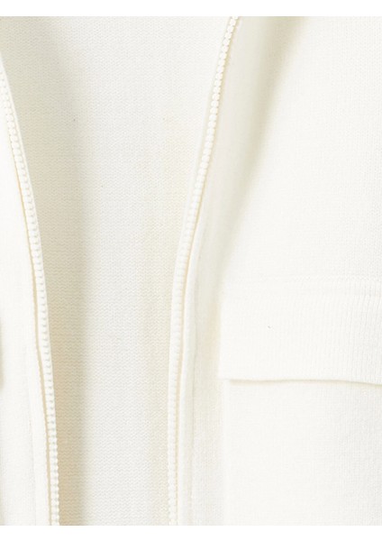 Lcw Kids Ekru Polo Yaka Kız Çocuk Triko Hırka fırsatları