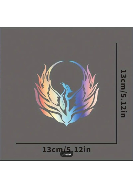 Anka Kuşu Sticker – Araba, Motosiklet ve Laptop Için Efsanevi Tasarım