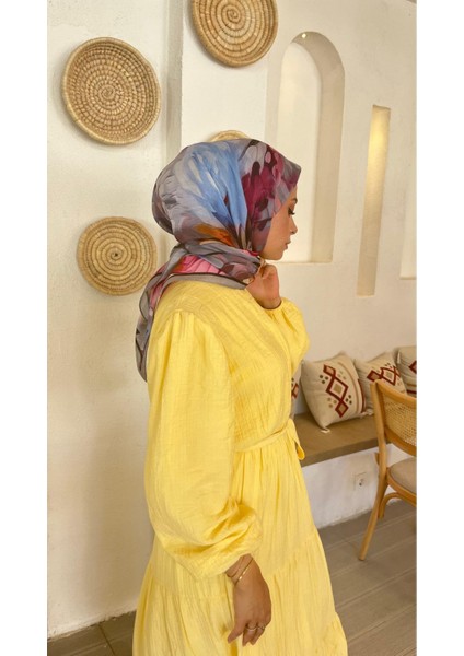 Soft Kumaş Hint Ipeği Eşarp