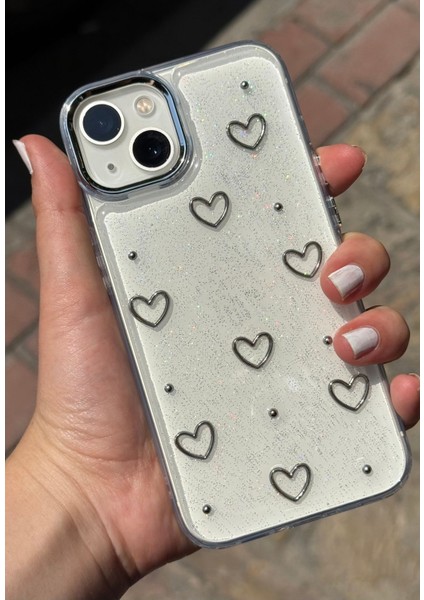 Iphone 13 /14 Uyumlu Epoksi Kiraz Figürlü Kabartmalı Kamera Çerçeveli Hassas Tuşlu Kılıf