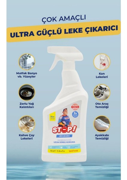Sıvı Leke Çıkarıcı 750 ml Çok Amaçlı Temizlik İçin Etkili Formül 4 Adet fiyatları