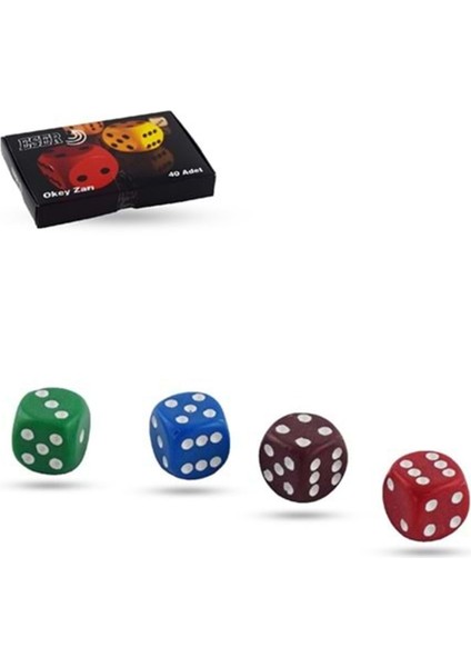 Okey Zarı 2 Çift Okey Zarı Renkli