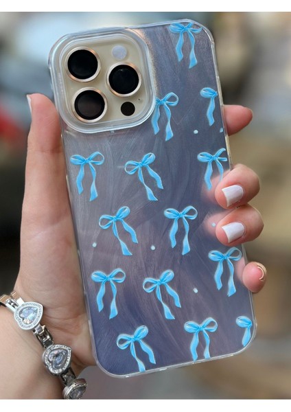 iPhone 16 Pro Max Uyumlu 3D Dalgalı Desenli Parlak Slikon Kılıf