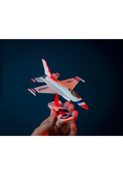 F-16 Uçak Kit Kart Maket (Beyaz( fırsatları