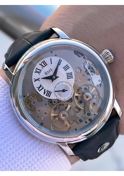 Rms Romanson Otomatik Iç Fonksiyonları Aktif Akar Saniye Kapalı Klips Erkek Kol Saati ERMS.1551.08 fiyatları