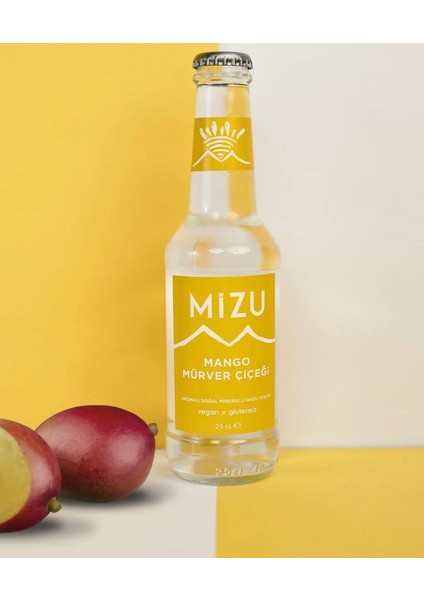 Mango Mürver Çiçeği Aromalı 24 Adet Gazlı Içecek