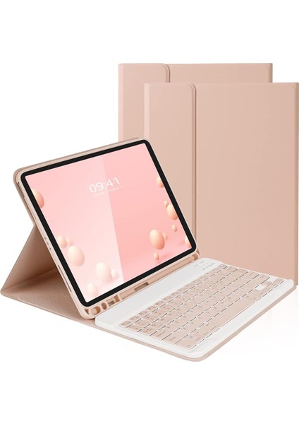 Apple iPad Pro 12.9 6. 5. 4. 3. Nesil Kablosuz Klavyeli Case Mobax