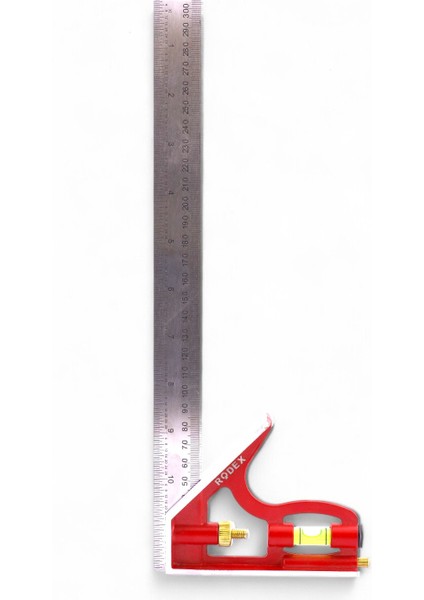 300 mm 30 cm Ayarlı Alüminyum Marangoz Gönye Metal Gövde Açılı Ölçüm Cetveli Inşaat Hassas Gönye fırsatları