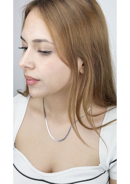 Italyan Zinciri, Paslanmaz Çelik Kolye 26, Gümüş Renk, Kısa 46cm fiyatları