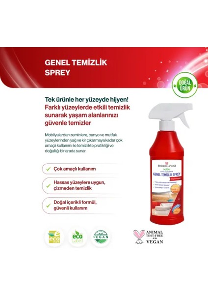 Genel Temizlik Sprey 450 ml fiyatları