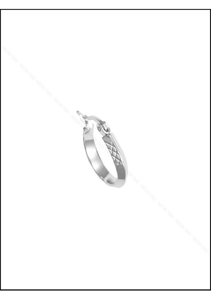 Halka Model, Paslanmaz Çelik Küpe 386, Gümüş Renk modelleri