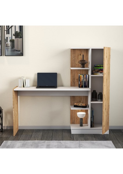 Venüs Çalışma Masası Raflı Kapaklı Çam Beyaz - CLM0503 modelleri