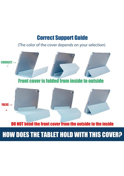 Samsung Galaxy Tab S6 Lite 10.4 Kılıf 2024 (P610/P617/P620) Güçlü Manyetik Smart Kapak Devrilmez Standlı Uyku Modlu Tablet Kılıfı