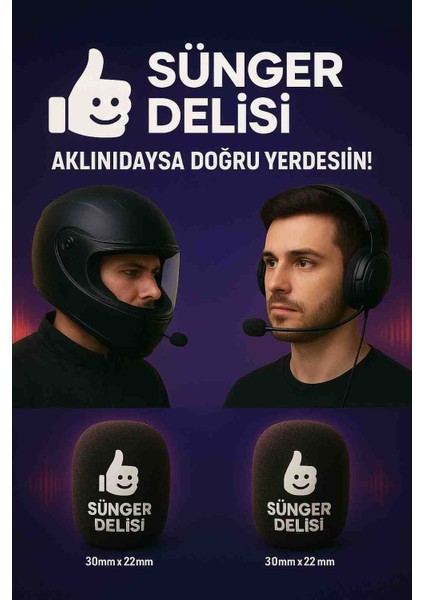 2 Adet Motorcu & Oyuncu Yaka Mikrofon Süngeri – Gürültü Azaltıcı, Hijyenik Paketleme fiyatları