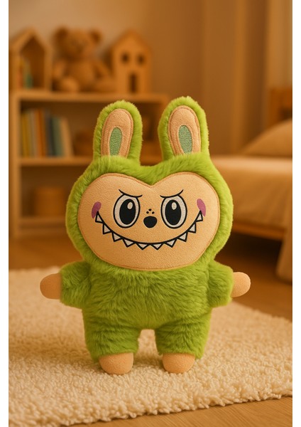Labubu Peluş Oyuncak - Yumuşacık Yeşil - Trend Labubu - 35 cm fiyatları