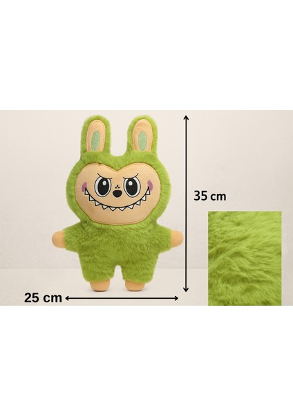 Labubu Peluş Oyuncak - Yumuşacık Yeşil - Trend Labubu - 35 cm indirimleri