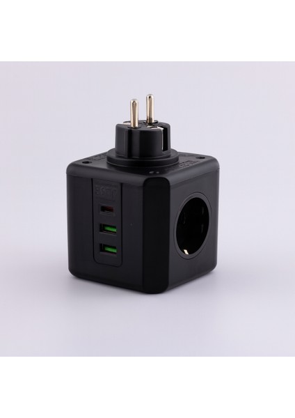 Çocuk Termal Kısa Devre Akım Korumalı 3 Prizli 2 USB + 1 Type-C Topraklı Golyat Grup Şarj Fiş Priz indirimleri