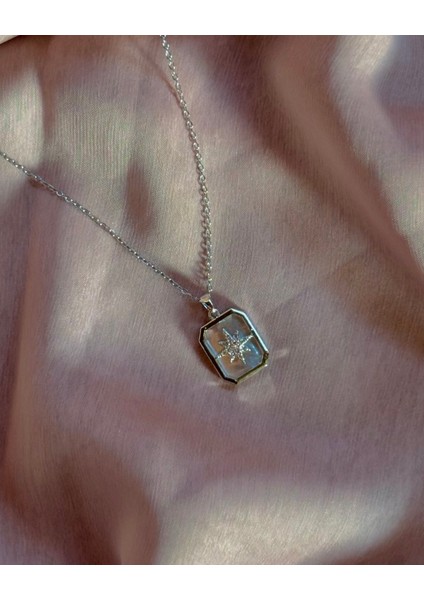 Çelik Kaplama Kutup Yıldızı Kadın Kolye modelleri