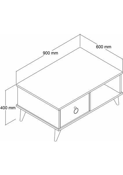 Lara Orta Sehpa Çam- SHP0202 fırsatları