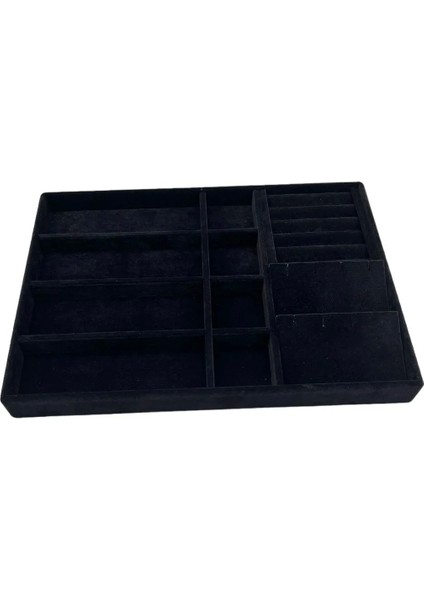 Helsinki Model Süet Kaplama Siyah Renk 24/34 cm Takı Sergileme Standı modelleri