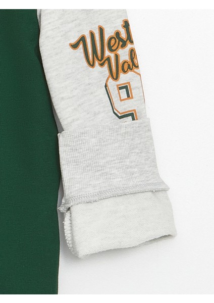 Lcw Kids Yeşil Rahat Kalıp Bisiklet Yaka Erkek Çocuk Sweatshirt modelleri