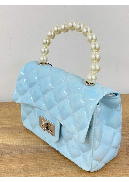 J32206 Renk: Mavi Jöle Silikon Çanta El ve Omuz Çapraz Askılı Kadın Çanta fiyatları