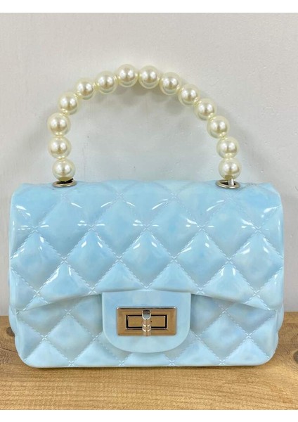 J32206 Renk: Mavi Jöle Silikon Çanta El ve Omuz Çapraz Askılı Kadın Çanta fırsatları