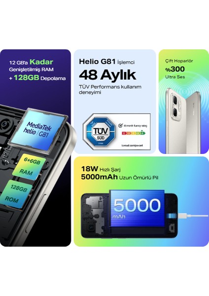 Infinix Hot 50I 128 6gb Dreamy Purple Mor Cep Telefonu fiyatları