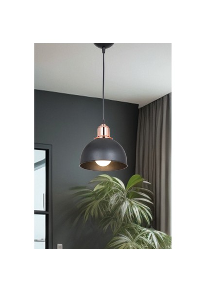 Duruaydınlatma Siyah Avize Sarkıt Yatak Odası Salon Mutfak Hol Lamba