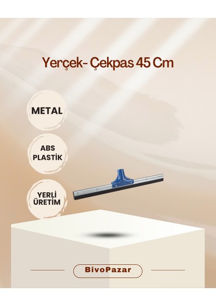 Yerçek Çekpas 45 cm Metal